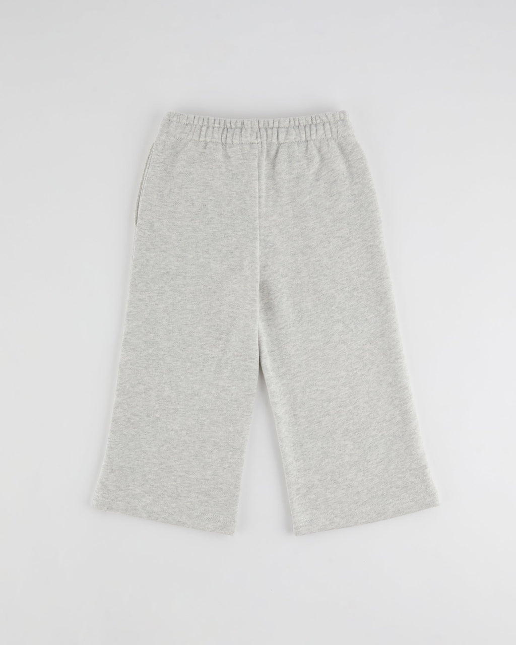 Mini Varsity Straight Leg Sweatpants - Light Grey Melange/Dark Cherry