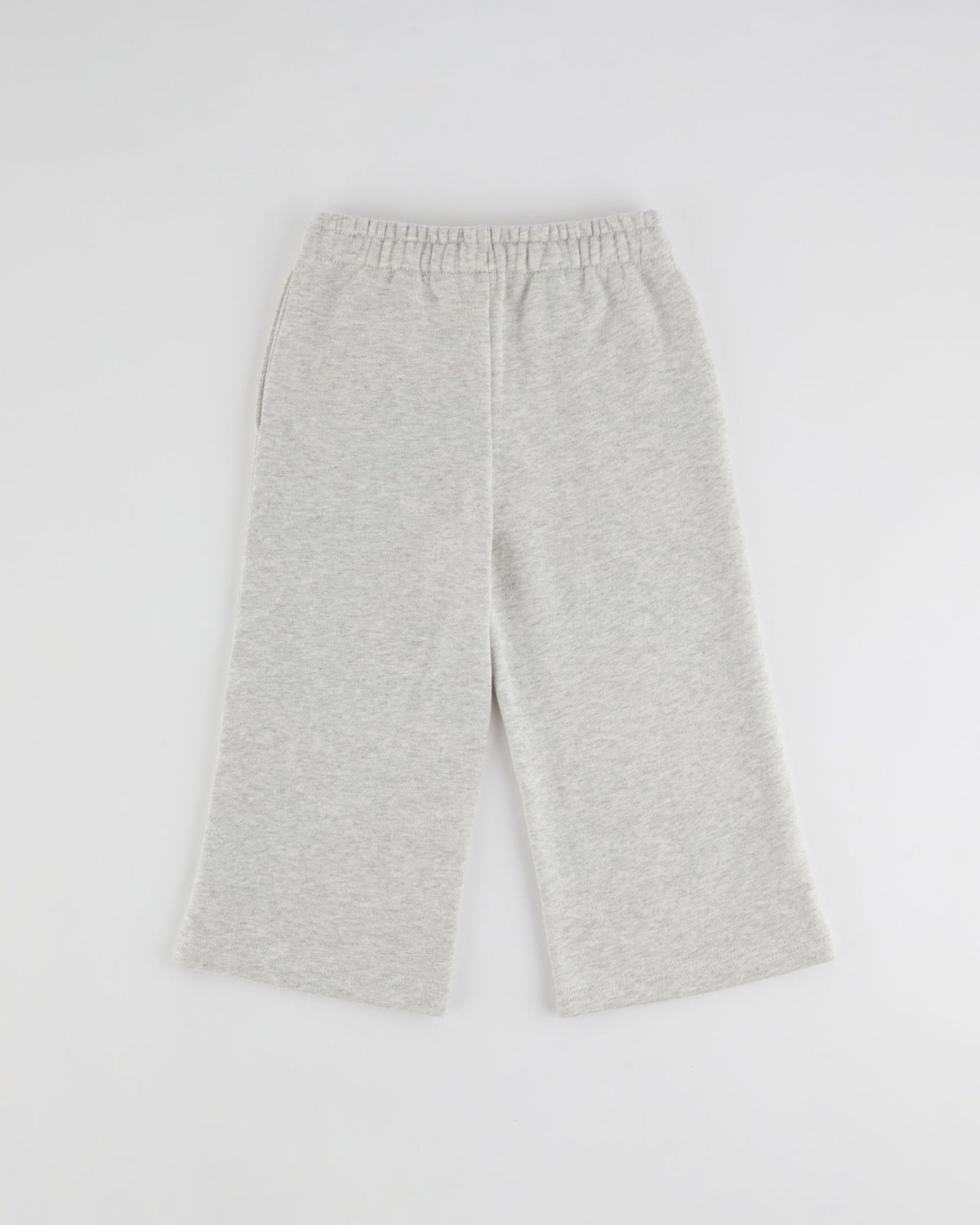 Mini Varsity Straight Leg Sweatpants - Light Grey Melange/Dark Cherry