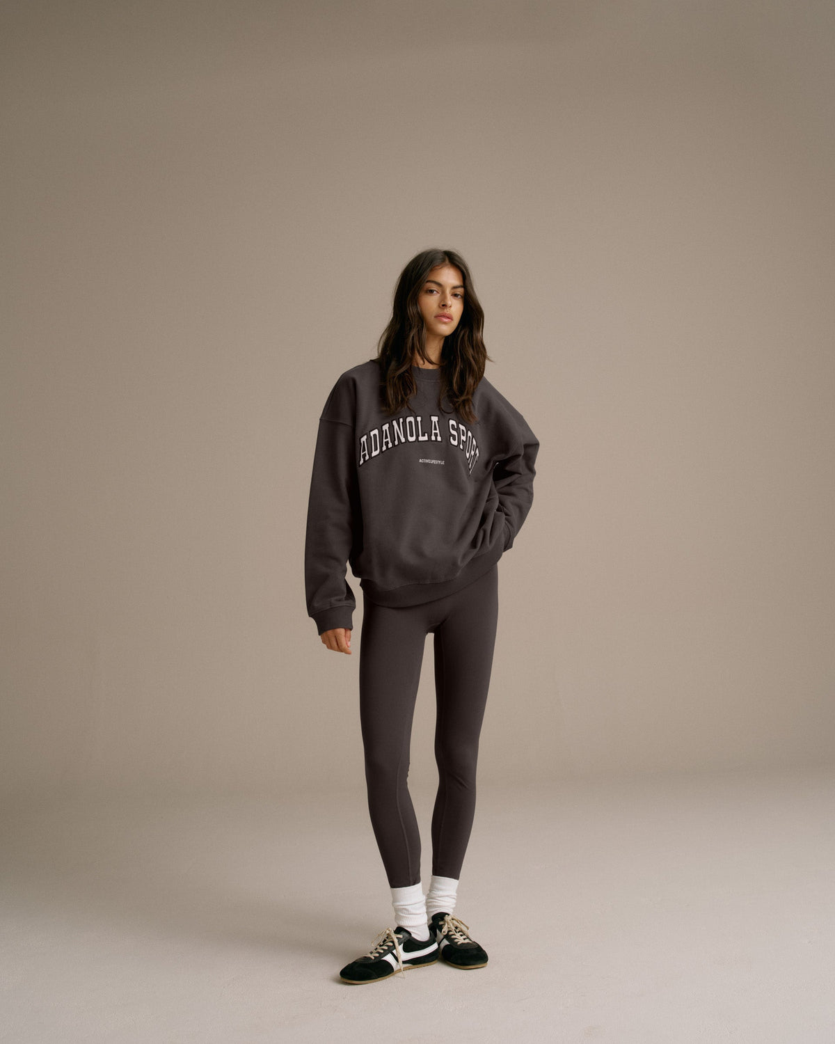 Oversized Sweatshirt - Washed Coffee Bean