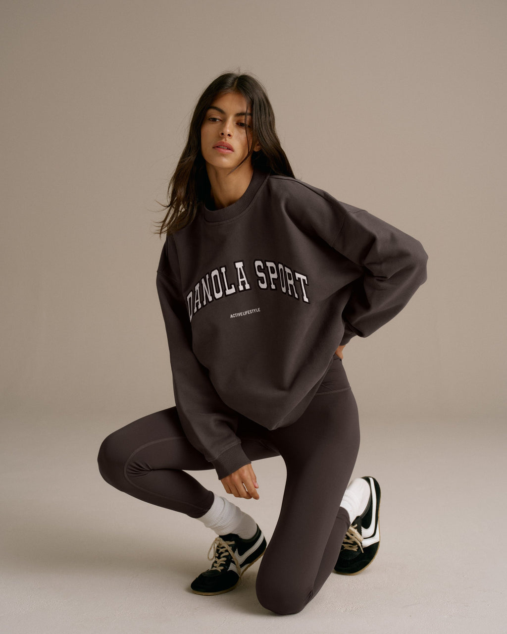 Oversized Sweatshirt - Washed Coffee Bean