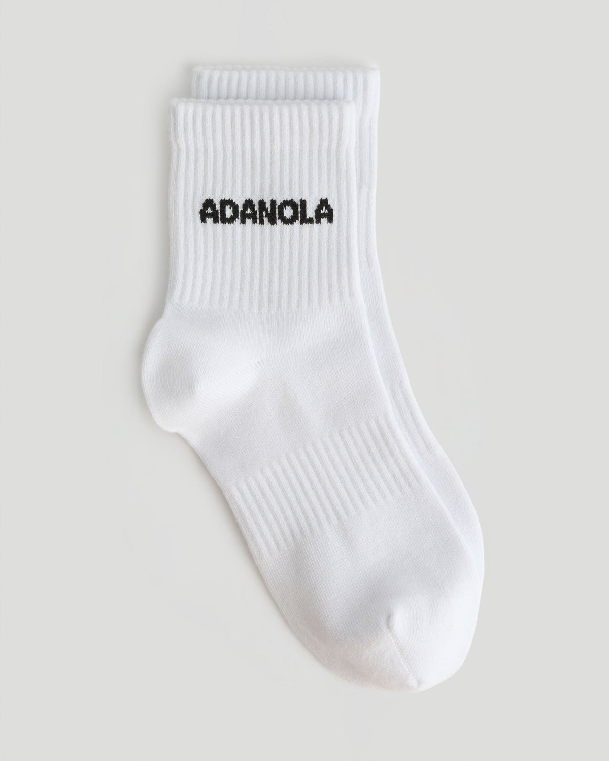 2 Pack Mid Length Socks - White/Black