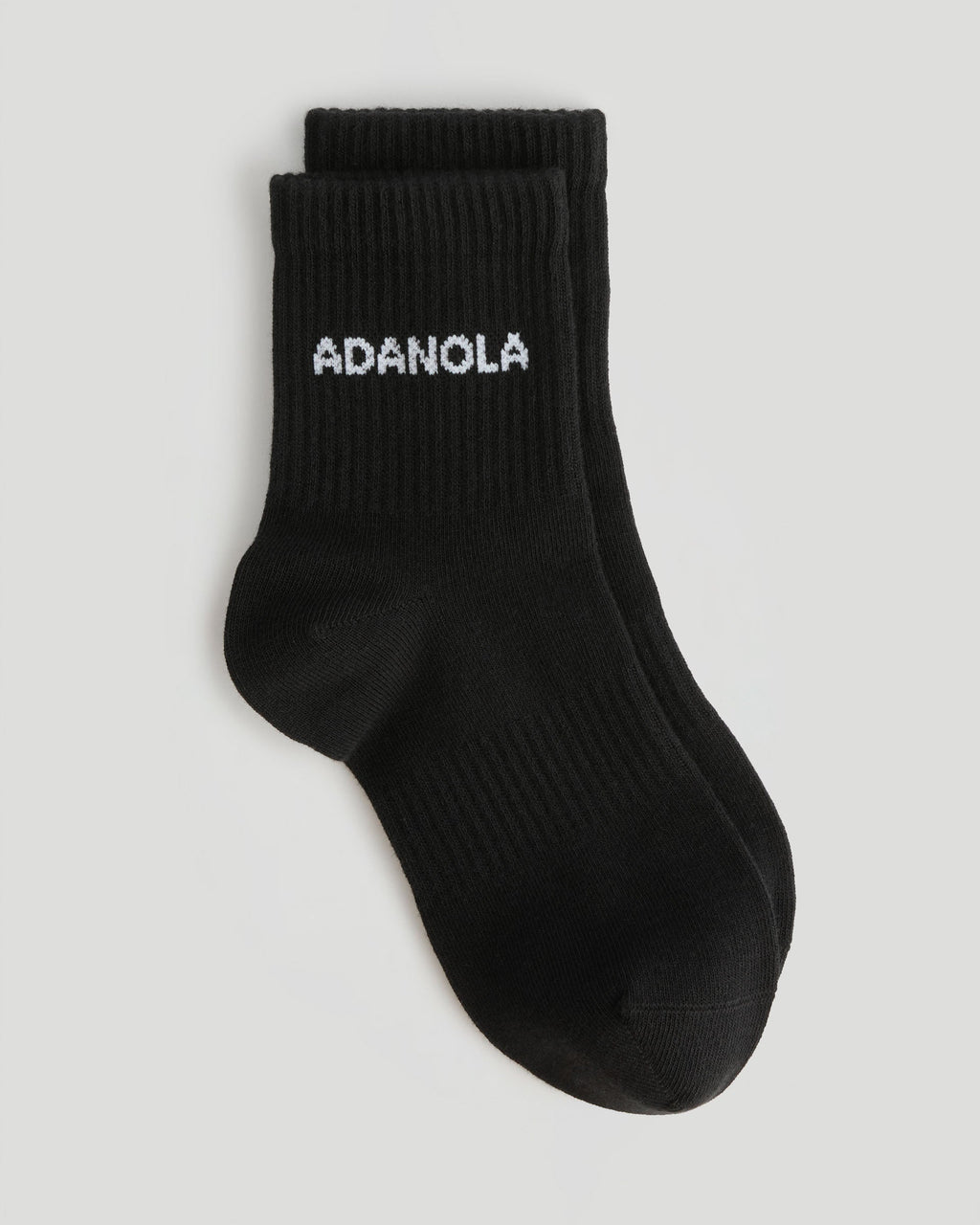 2 Pack Mid Length Socks - White/Black