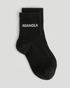 2 Pack Mid Length Socks - White/Black