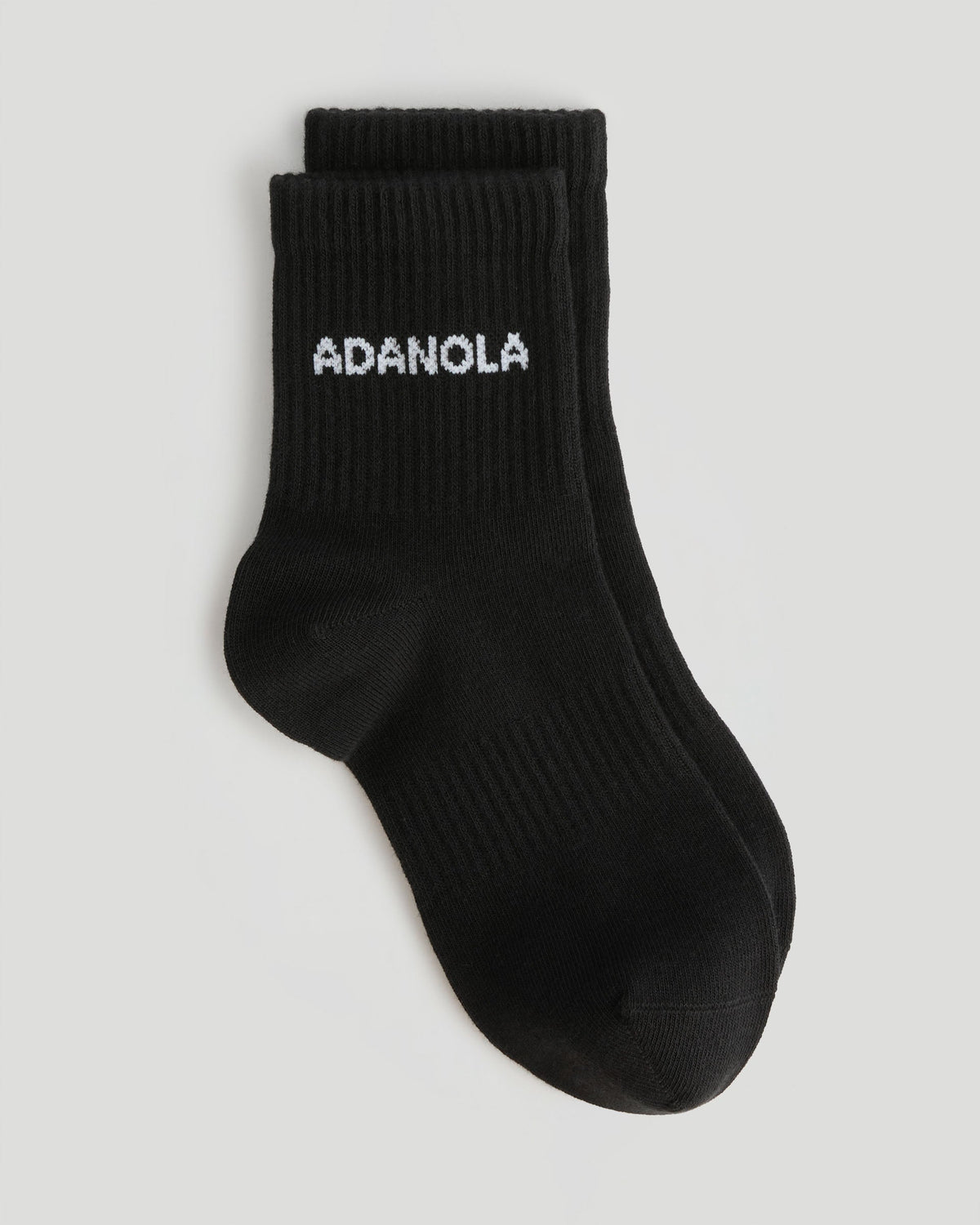 2 Pack Mid Length Socks - White/Black