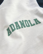 Varsity Colour Block Classic Slub T-shirt - White/Navy Blue